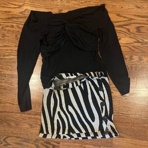 ZARA ZEBRA SKIRT
